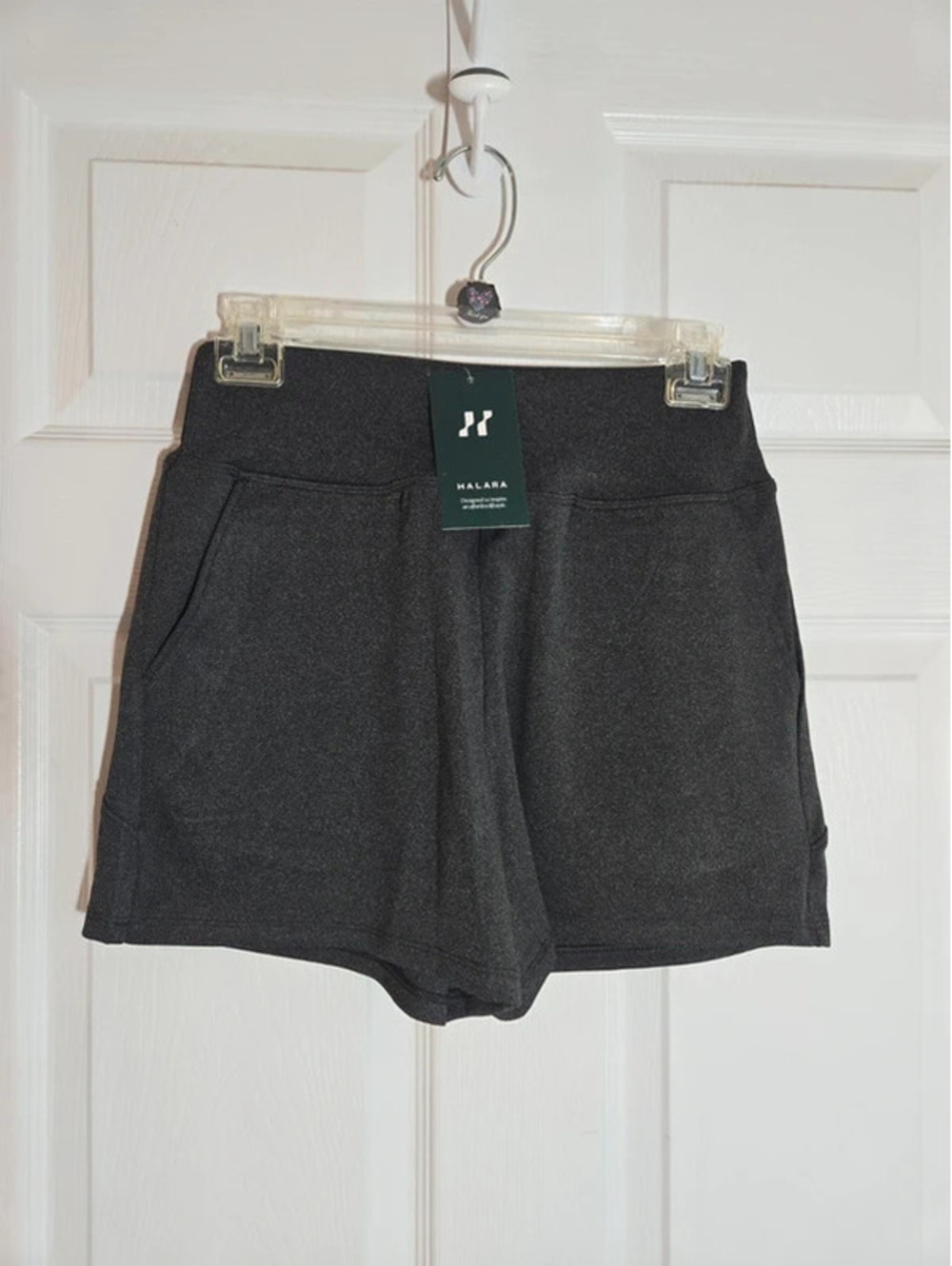 Halara heathered gray shorts size small new